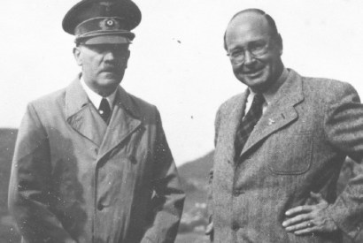 Obsessed with the occult: Hitler and Helmut Schreiber, head of the Magic Circle, at the Obersalzberg in 1943