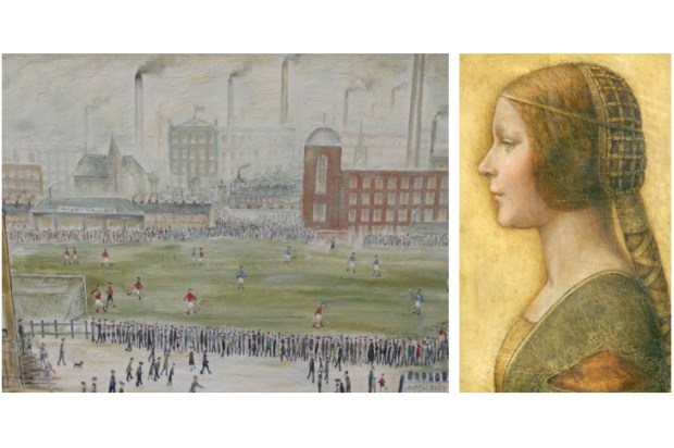 Shaun Greenhalgh claims to have painted ‘Before Kick-off’ (signed L.S. Lowry, 1923) and ‘La Bella Principessa’ (attributed to Leonardo da Vinci — but, according to Greenhalgh, based on a girl at the Co-op checkout in Bolton in the 1970s)