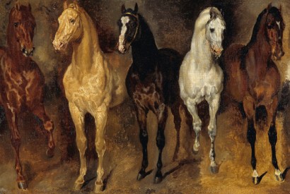 Study of horses by Théodore Géricault