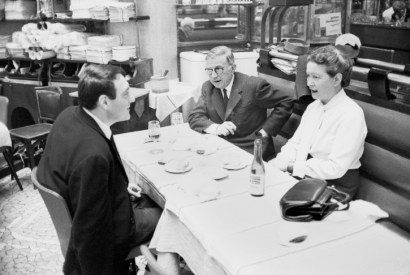 And then there were three: Lanzmann in 1964 with Jean-Paul Sartre and Simone de Beauvoir, with whom he had a seven-year affair
