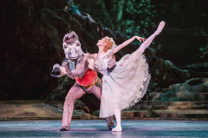 Bennet Gartside as Bottom and Akane Takada as Titania in Frederick Ashton’s The Dream
