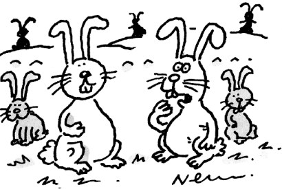 ‘Oh no – we’re breeding like Rees-Moggs!’