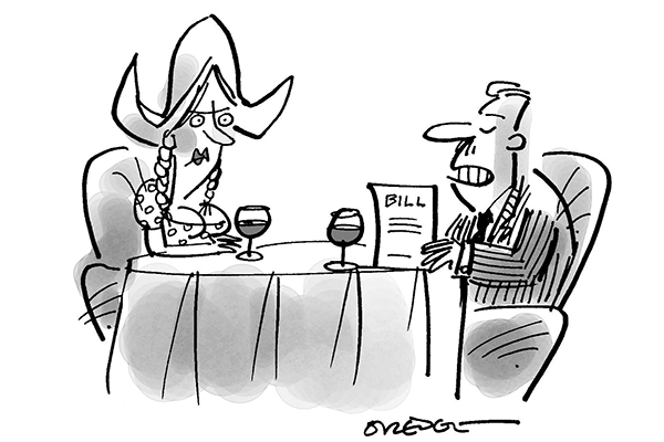 ‘You won’t mind if we go Dutch, will you?’