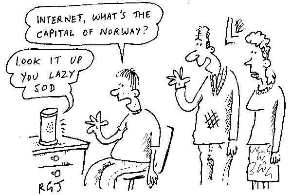 ‘I’ve got him a brilliant new voice-activated educational tool for teenagers.’