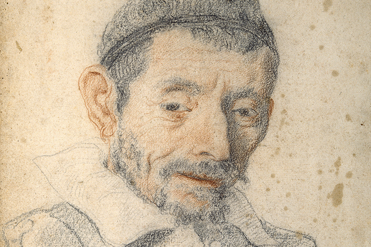 Carlo Dolci’s red and black chalk study of his shoemaker, c. 1630
