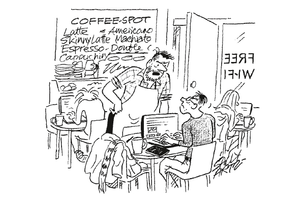 ‘Is that all you can say after three hours — “My coffee’s cold”?’