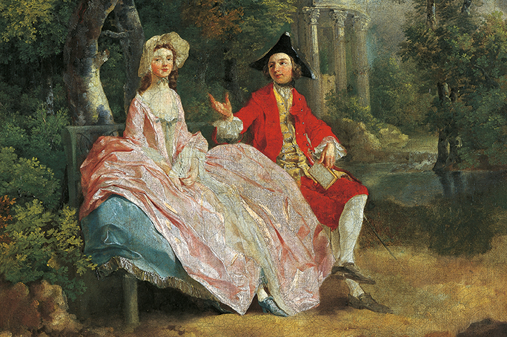 Self-portrait, with his wife Margaret