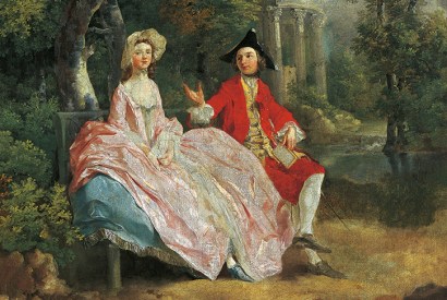 Self-portrait, with his wife Margaret