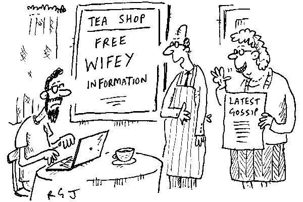 ‘No, we haven’t misspelt “wi-fi” — this is my wifey.’