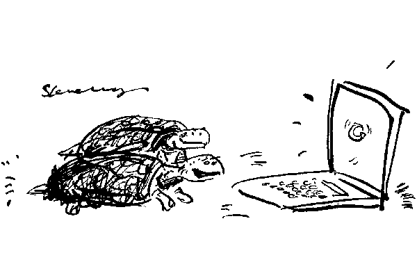 ‘I don’t know, it seems to be loading pretty fast to me...’