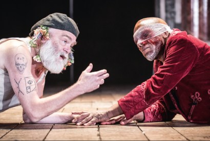 Worse for wear: Kevin McNally as Lear and Burt Caesar as Gloucester in King Lear