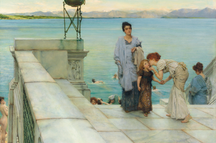 Still life: ‘A Kiss’, 1891, by Sir Lawrence Alma-Tadema