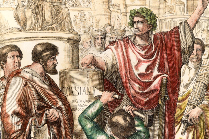 The Emperor Constantine renames Byzantium
