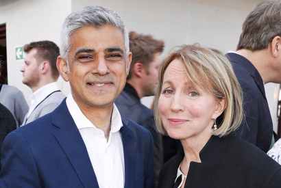 Sarah Sands with Mayor of London Sadiq Khan (Photo: Getty)