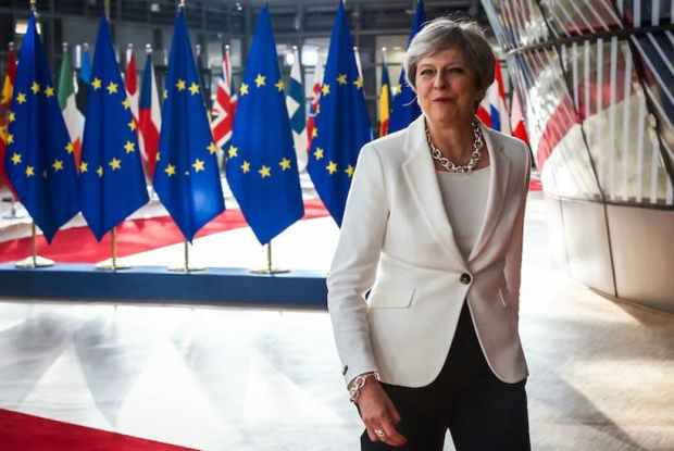 Prime Minister Theresa May at the summit of European Union (image: getty)