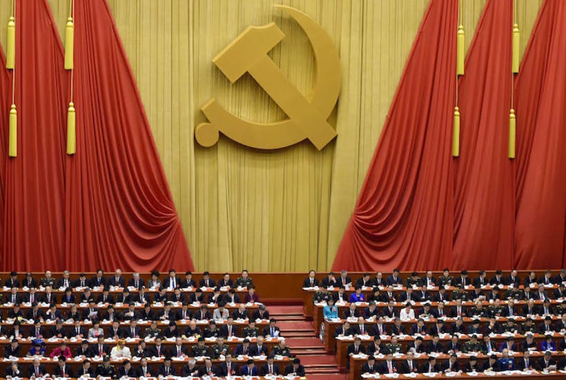 The Great Hall of the People in Beijing at the opening session of the Chinese Communist Party's five-yearly Congress (image: Getty)