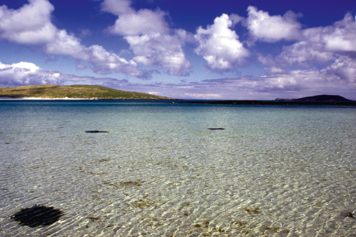 The uninhabited island of Fuday in the Sound of Barra, Outer Hebrides