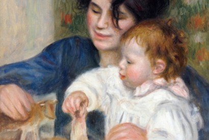 Portrait of Gabrielle Renard and Jean Renoir. Gabrielle was an important part of the Renoir household, both as nanny and artist’s model