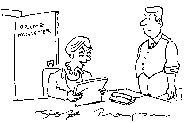 ‘Excellent work. You’re in danger of bringing this government into repute!’