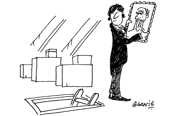 ‘You may as well get the Christmas decorations while you’re up there Dorian.’