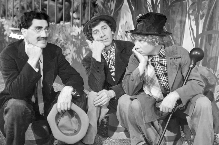 The Marx Brothers owed their vaudeville success to sharp wits, slapstick and a willingness to trade on the pervasive humour of ethnic stereotypes