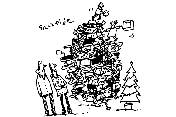 ‘Ahh! Look at the kids playing with the packaging.’