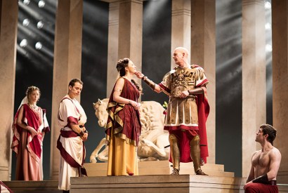 Togas, sandals, breastplates, ketchup and daggers, not guns: Julius Caesar at the Barbican
