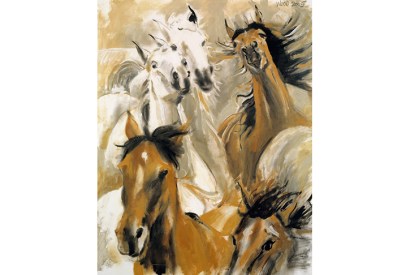 Ronnie Wood’s ‘Wild Horses’ (2005), acrylic on canvas
