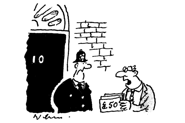 ‘I was hoping to pick up a peerage in the January sales.’