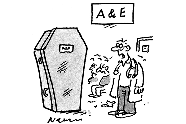 ‘I’m afraid we missed our target to see you within four hours.’