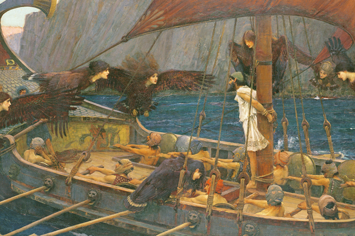 Painting of Odysseus and the Sirens by John William Waterhouse (1891)