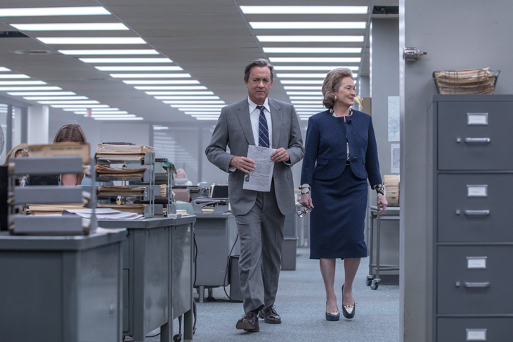 Have they got news for you: Tom Hanks as Ben Bradlee and Meryl Streep as Katharine Graham in The Post