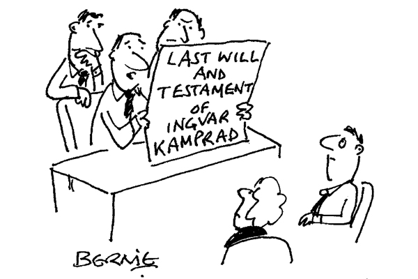 ‘He left instructions but we can’t seem to follow them.’