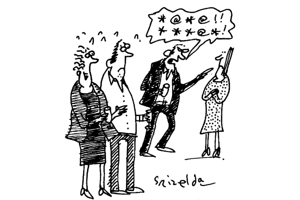 ‘He’s such a gentleman. He always asks if he can be abusive.’