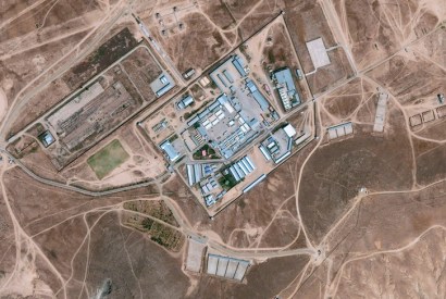Aerial view of the ‘Salt Pit’, the CIA’s clandestine detention centre north of Kabul, which opened in September 2002. Detainees were kept chained in total darkness, with loud music playing constantly