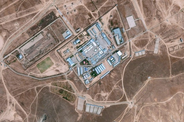 Aerial view of the ‘Salt Pit’, the CIA’s clandestine detention centre north of Kabul, which opened in September 2002. Detainees were kept chained in total darkness, with loud music playing constantly