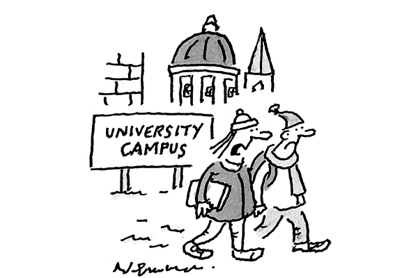 ‘Was the lecture cancelled due to snow or snowflakes?’