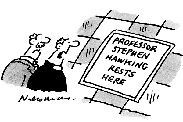 ‘Now he knows what it’s like to be in a black hole.’