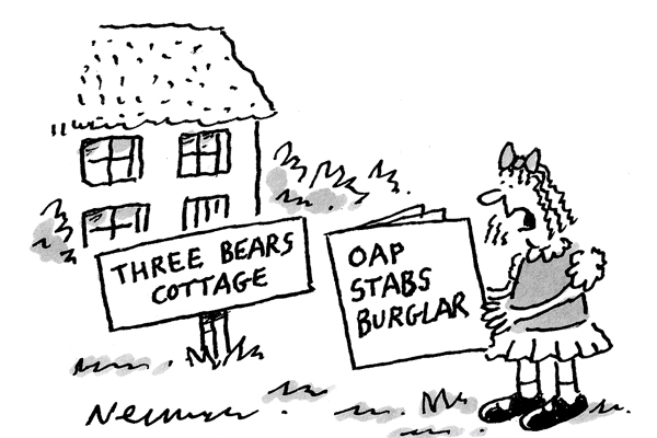 ‘On second thoughts, I’ll give porridge theft a miss.’