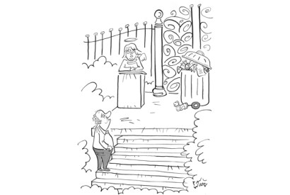 ‘Sorry if it shatters the illusion but today is our collection day.’