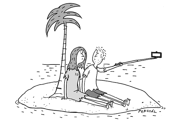 ‘Don’t. I’m wearing the same outfit.’