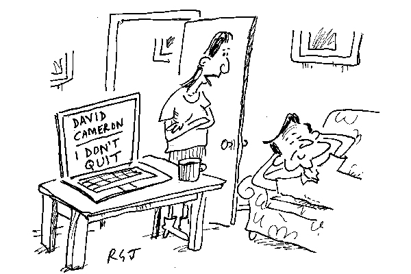 ‘Surely you haven’t given up writing your memoirs already?’