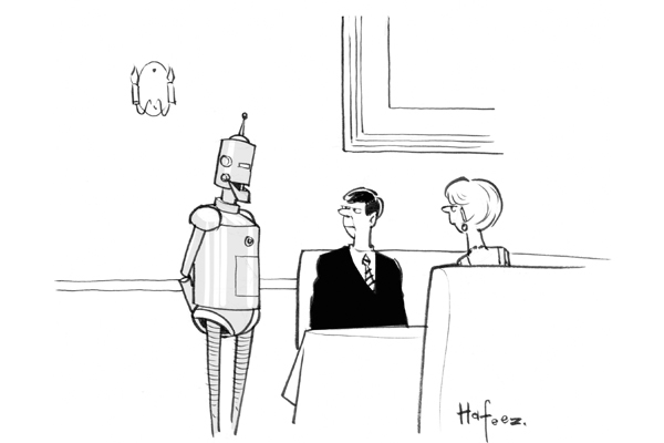 ‘Good evening. My name is 10.453.82 and I’ll be your server.’