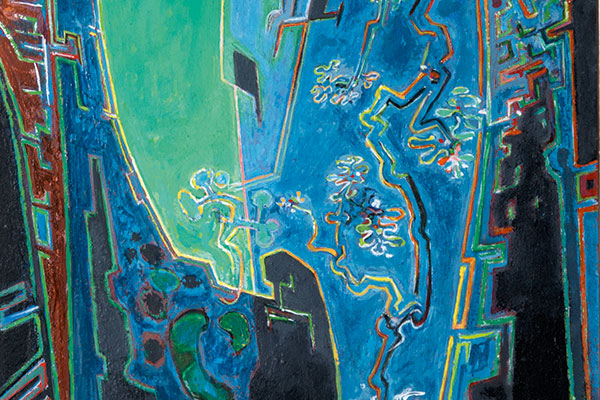 Moonlit Ravine, early 1970s, by John Craxton