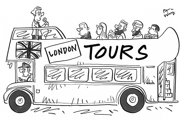 ‘And on your left you can see another stabbing...’