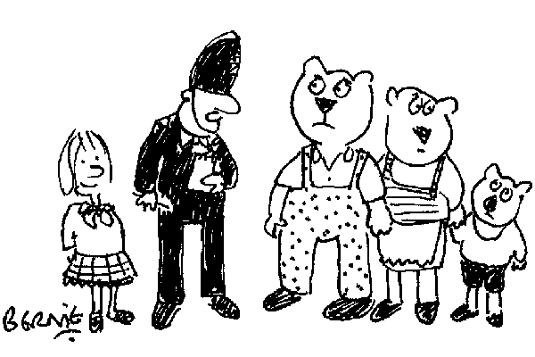 ‘In future, try not to leave your porridge unattended.’