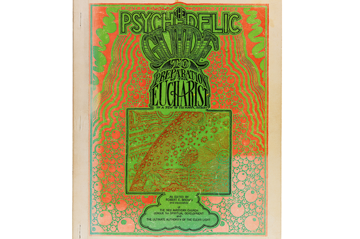The Psychedelic Guide to Preparation of the Eucharist was a book produced in 1968 by the Neo-American Church, explaining how to manufacture and cultivate marijuana, peyote, mushrooms, morning glory, LSD and STP ‘for religious purposes’. Taken from Altered States: The Library of Julio Santo Domingo by Peter Watts (Anthology Editions, available at www.anthology.net)