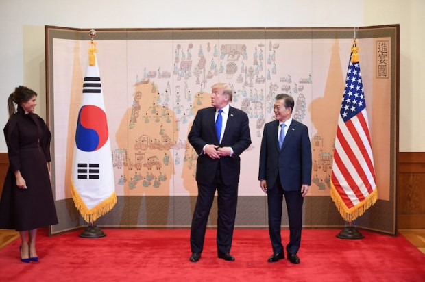 Donald Trump and Moon Jae-In (image: Getty)