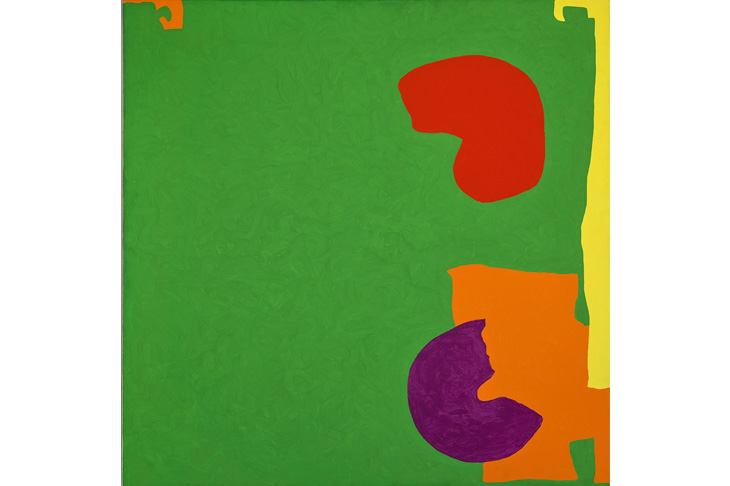 Astonishing splashes of colour: ‘Square Green with Orange, Violet and Lemon’, 1969, by Patrick Heron