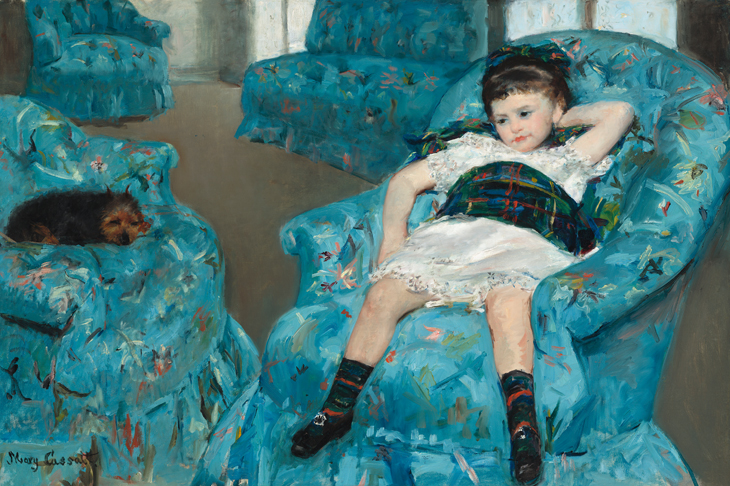 ‘Little Girl in a Blue Armchair’, 1878, by Mary Cassatt